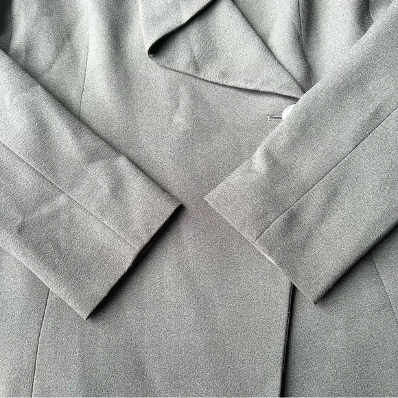 Tahari Black Ruffle Asymmetrical Blazer - Picture 7 of 16